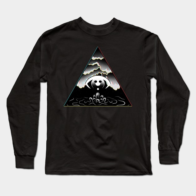 Trippy Illuminati Long Sleeve T-Shirt by TheSamDS